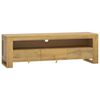vidaXL TV-benk 110x30x35 cm heltre teak