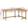 vidaXL Skrivebord 165x110x75 cm heltre mango