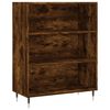 vidaXL Highboard r&oslash;kt eik 69,5x34x180 cm konstruert tre