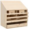 vidaXL Hekkeboks 2 rom 63x40x65 cm heltre furu
