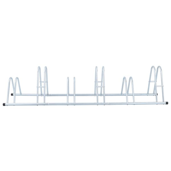 vidaXL Sykkelstativ for 6 sykler gulv frittstående galvanisert stål