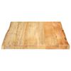 vidaXL Bordplate 60x60x3,8 cm naturlig kant heltre mango