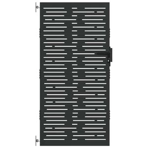 vidaXL Hageport 85x200 cm cortenst&aring;l firkantet design