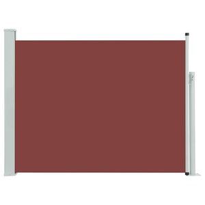 vidaXL Uttrekkbar sidemarkise 140x500 cm brun