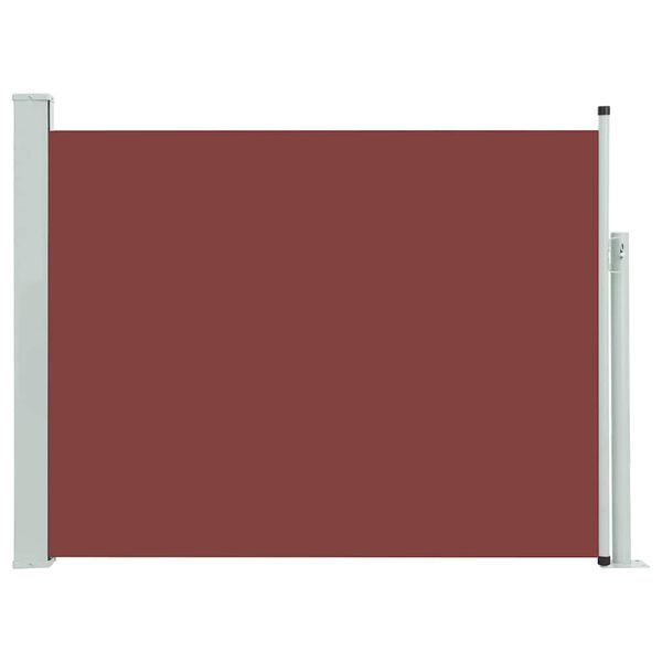 vidaXL Uttrekkbar sidemarkise 140x500 cm brun