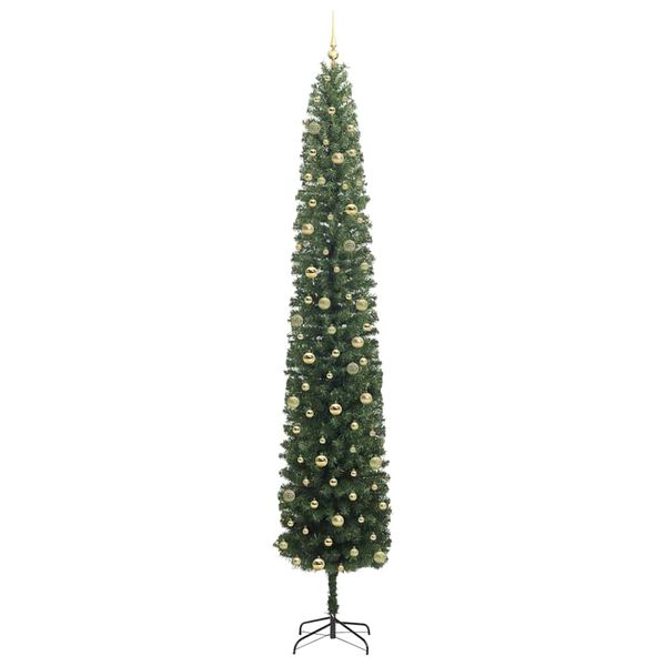 vidaXL Kunstig juletre med 300 LED gr&oslash;nn 300 cm PVC og st&aring;l og plast