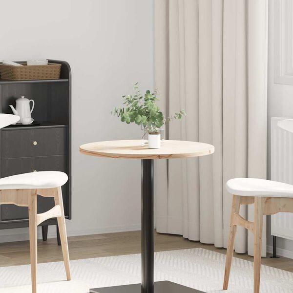 vidaXL Bordplate &Oslash;60x2,5 cm heltre furu