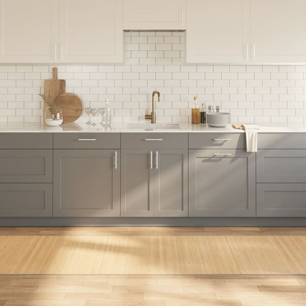 vidaXL Teppe rektangul&aelig;r lys naturell 80x500 cm bambus