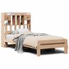 vidaXL Seng med bokhylle uten madrass 75x190 cm heltre furu