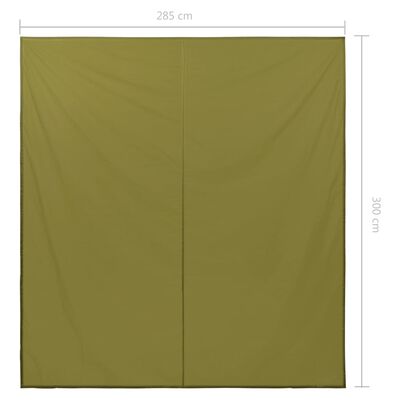 vidaXL Utendørs presenning 3x2,85 m grønn