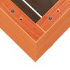 vidaXL Plantekasse voksbrun 60x60x72,5 cm heltre furu