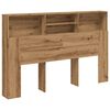 vidaXL Sengegavlskap h&aring;ndverkseik 180x19x103,5 cm konstruert tre