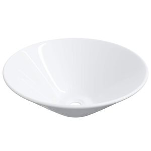 vidaXL Servanter 2 stk hvite 42x42x14 cm keramikk