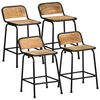 vidaXL Barkrakker 4 stk 46x35,5x70 cm grovt heltre mangotre