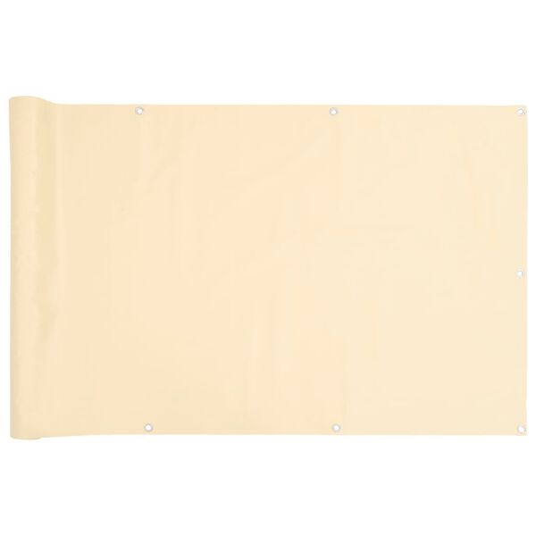 vidaXL Balkongskjerm kremhvit 800x120 cm PVC