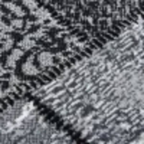 vidaXL Teppel&oslash;per BCF gr&aring; med blokkm&oslash;nster 80x450 cm