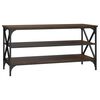 vidaXL TV-benk brun eik 100x40x50 cm konstruert tre