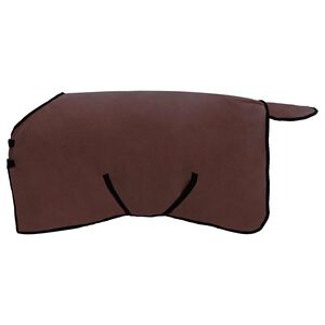 vidaXL Hestepledd Helt m&oslash;rk brun Polyester