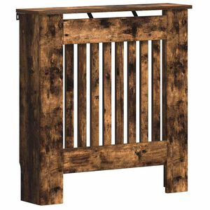 vidaXL Radiator Deksel Røkt eik 78 x 19 x 81,5 cm Konstruert tre