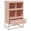 vidaXL Highboard rosa 68x39x111,5 cm stål