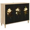 vidaXL Serviesskap BREMEN Sonoma 102 x 33 x 75 cm Konstruert tre