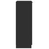 vidaXL Skoskap svart 59x35x100 cm konstruert tre