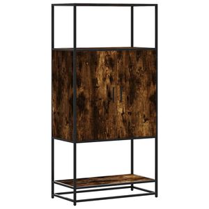 vidaXL Highboard r&oslash;kt eik 68x35x139 cm konstruert tre og metall