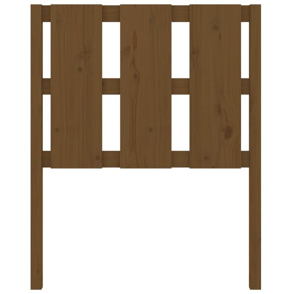 vidaXL Sengegavl honningbrun 80,5x4x100 cm heltre furu