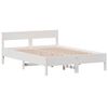 vidaXL Sengeramme uten madrass hvit 150x200 cm heltre furu