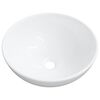 vidaXL Servant hvit 28x28x10 cm keramikk