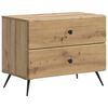 vidaXL Nattbordskap Artisan eik 62 x 34,5 x 47,5 cm Konstruert tre
