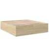 vidaXL Sengeramme sonoma eik 200x200 cm konstruert tre