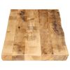 vidaXL Bordplate naturlig kant 110x40x2,5 cm grovt heltre mangotre