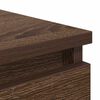 vidaXL Skjenk brun eik 37,5x35x76 cm konstruert tre