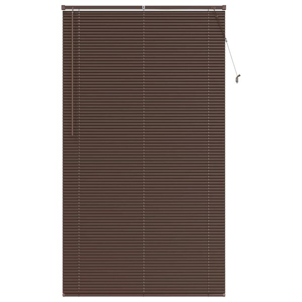 vidaXL Venetiansk persienne M&oslash;rk Brun med M&oslash;nster 213 x 120 cm PVC