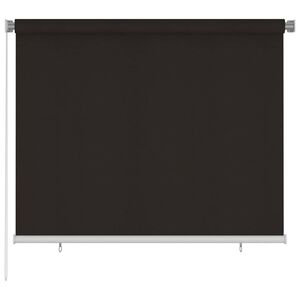 vidaXL Utend&oslash;rs rullegardin 185 (B) x 140 (H) cm brun HDPE