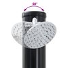 vidaXL Utendørs Soldusj Svart 217 cm PVC og Aluminium