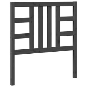 vidaXL Sengegavl gr&aring; 96x4x100 cm heltre furu