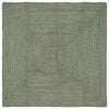 vidaXL Omr&aring;deteppet Olivengr&oslash;nn 120 x 120 cm Jute