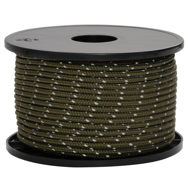 vidaXL Barduner med refleksstrimler og skiften&oslash;kler 50 m 5 mm