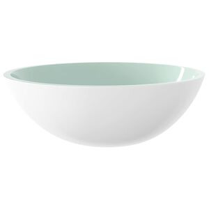 vidaXL Servant glass 50x37x14 cm hvit