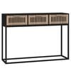 vidaXL Konsollbord svart 105x30x75 cm konstruert tre og jern