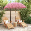vidaXL Balinesisk Parasol Rosa 215 x 215 x 260 cm