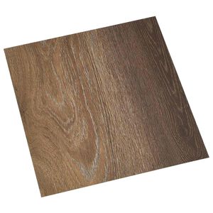 vidaXL Selvheftende Gulvplanker Brun 30,5 x 30,5 cm 20 stk. PVC