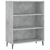vidaXL Highboard betonggr&aring; 69,5x32,5x180 cm konstruert tre