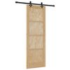 vidaXL Skyved&oslash;r ORKDAL 73,5 x 211 cm Heltre furu Naturlig