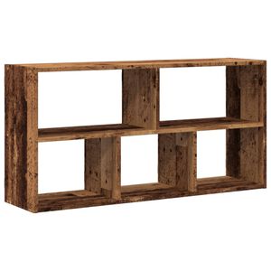 vidaXL Vegghylle gammelt tre 100x25x50 cm konstruert tre