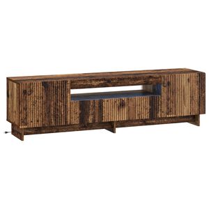 vidaXL LED TV-skap EDE 153 x 35 x 43 cm Gammelt tre Konstruert tre