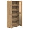 vidaXL Highboard artisan eik 82,5x30,5x185 cm konstruert tre