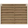 vidaXL Visningsskap Artisan Eik 100 x 8,5 x 75 cm Konstruert tre